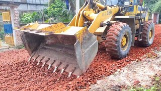 Amazing Komatsu WA360 Wheel Loader,  New Road is Under Construction