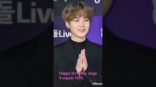 Happy birthday suga                             #bts #suga