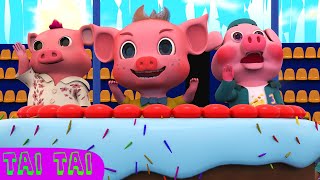 Cei trei purceluși 🐷 Sar cât mai sus - Cântece și desene animate pentru copii | TAI TAI