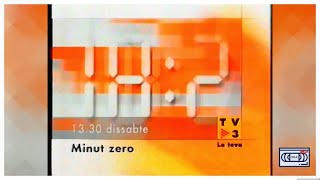 Promo Programa Minut Zero TV3 Catalunya 2001