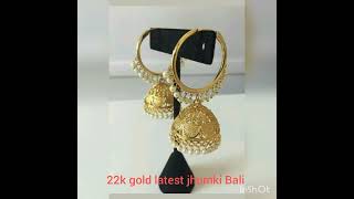 22k gold jhumki bali @nazfashiontrendsandlifestyle