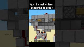 Qual seria a melhor farm de farinha de osso do Minecraft? #shorts  #minecraft #professorminecraft