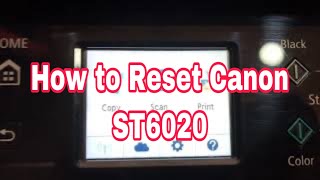 how to reset service canon st6020 | 1/2