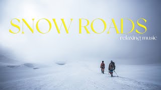 WINTER SNOW DRIVE WITHOUT MUSIC 🎵 1 HOUR STRESS RELIEF 4K