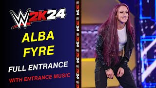 ALBA FYRE WWE 2K24 ENTRANCE - #WWE2K24 ALBA FYRE ENTRANCE THEME | WWE 2K24 all entrances