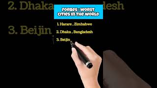 FORBES : WORLD CITIES IN THE WORLD #worstcities#bestcities#