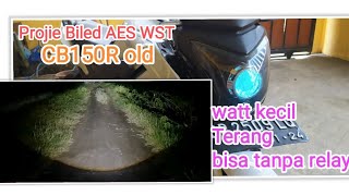 cara pasang projie aes wst di motor cb150R | pasang projie di motor tanpa relay #aes #wst #biled