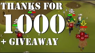 1000 Subs & Giveaway + Low Level DDS Pking