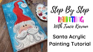 Jolly Whimsical Santa Acrylic Painting Tutorial For Beginners