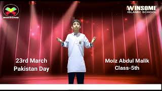 moiz speech in winsome school