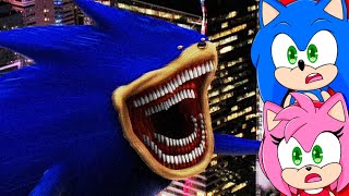 Sonic and Amy watch The Sonic Tapes - Chaos