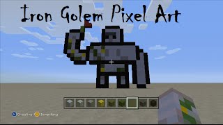 Easy Pixel art #1 - Iron golem