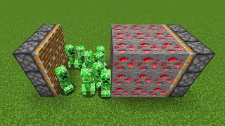 creepers + redstone ore = ???