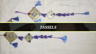 Easy Idea of making TASSELS ||SubbuArtworks|| Fashion