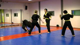 Nunchakudo - Kata Nunchaku Jutsu 1 with partners Joris van den Berg