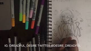 Windchimes Inktober Day 5 Speed Drawing