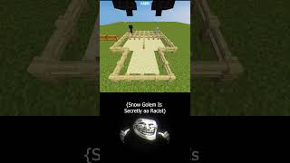 Minecraft Snowman is Secretly a Raci*t || ILABSI-218  #minecrafter