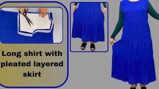 💥 Practical shirt training in just 10 minutes / sewing a stylish shirt with {pleated skirt}✅