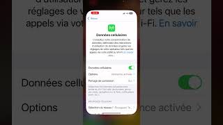 Activer Désactiver donnée à l’étrange sur iPhone  #iphone #astuce #ios #vacances #5g