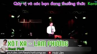 KaraOke Xót Xa |  Hoài Lâm | Full Beat Chuẩn Nhất Và Hay