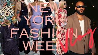 Fashion Week Vlog: Sergio Hudson, NYFW Event 2024, Harlem Fashion Row+ Backstage + #nyfw #vlog