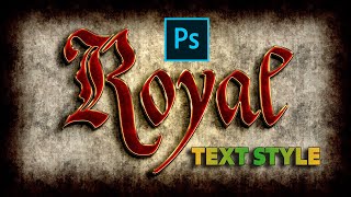 Create a Royal Gold Text Effect in Photoshop CC 2020 Tutorial by GFX Mentor Designer