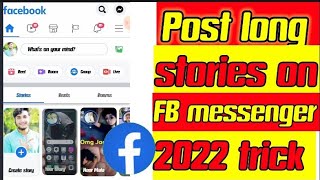 How to post long stories on Facebook/messenger/post long stories to Messenger #mixinformation