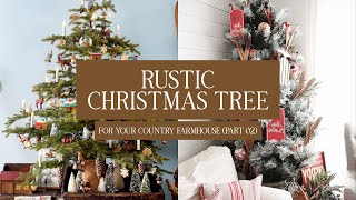 38 Rustic Christmas Tree Ideas For Your Country Farmhouse (Part 02)