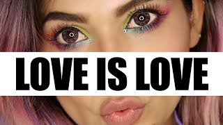 Maquillaje de ArcoIris para tus ojos 💜 #LoveIsLove