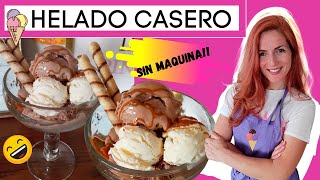 COMO HACER HELADO DE CHOCOLATE Y VAINILLA