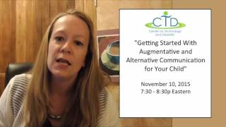 Promo - Getting Started with Alternative and Augmentative Communication (AAC) for Your Child