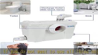 500W Macerator Pump for Macecrating Toilet Sewerage Water Pump for Easy Bathroom Toilet Disposal Se