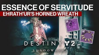 Destiny 2 Ehrath'Ur's Horned Wreath Essence of Servitude Dream Breaker Fusion Rifle