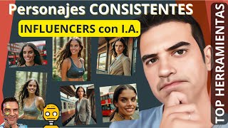 Como CREAR el MISMO PERSONAJE CONSISTENTE con IA - 6 HERRAMIENTAS GRATIS