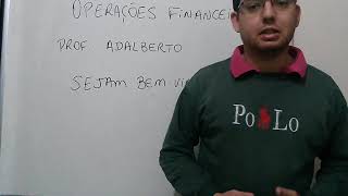 Boas vindas - Operações Financeiras