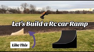 مراحل ساخت رَمپ برای ماشین آر سی  RC Car Ramp