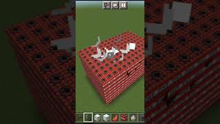 minecraft 100 tnt inside badeock in dog op survive #short #minecraftshorts #shortfeed