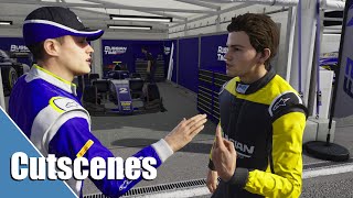 F1 2019 - F2 Career | HDR | Cutscenes (ft. Devon Buttler), No Subtitles