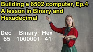 Building a 6502 computer: Episode 4, binary and hexadecimal (8 bit, apple, acorn, atari, commodore)