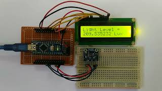 Interfacing TSL2591 light sensor module with Arduino & 1602 LCD