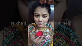 Sindoor hack with Bobby pin help 🥰#shorts#youtubeshorts #hacks#shortvideo