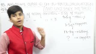 Rs Aggarwal - Exercise 10C - Question Number 8- Ratio , Proportion and Unitary method Class 6-glory