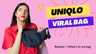 UNIQLO ROUND MINI SHOULDER BAG | Reiew + What's in my bag