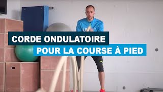 exercices avec la corde ondulatoire pour la course à pied