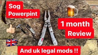 Sog Powerpint 1 Month review &  Uk legal Carry Mods