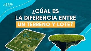 Diferencia entre un terreno y un lote  #terrenos