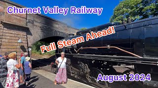 We are off for Sunday lunch on our American Locomotive at the Churnet Valley Railway Staffordshire