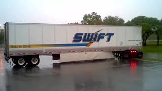 Swift Driver Stuck After Failing To Back Up Into Huge Space