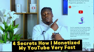 Secret How I Got My YouTube Monetised In Few Months