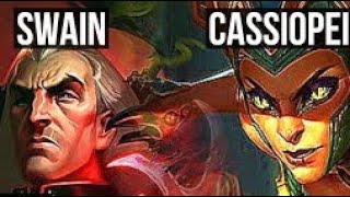 SWAIN VS CASSIOPEIA - 6/0/8 KDA MID GAMEPLAY EMERALD